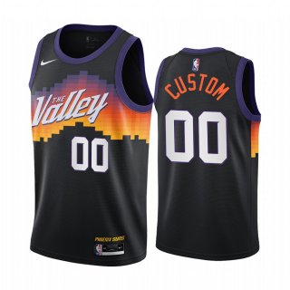 Phoenix Suns city black custom jersey