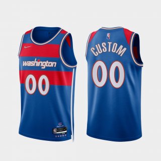 Washington Wizards city blue custom jersey