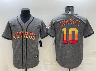 Houston Astros #10 Yuli Gurriel Gray