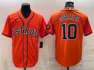 Houston Astros #10 Yuli Gurriel Orange