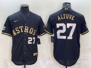 Houston Astros #27 Jose Altuve Black