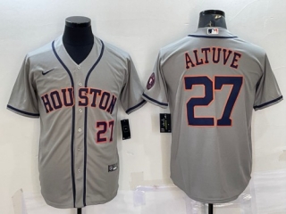 Houston Astros #27 Jose Altuve Gray With