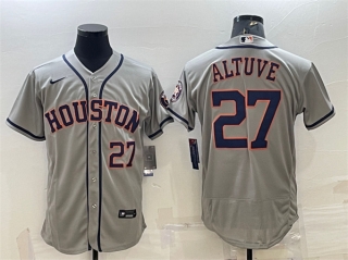 Houston Astros #27 Jose Altuve Grey Flex