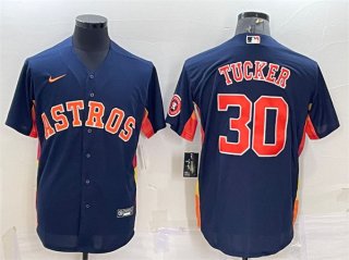 Houston Astros #30 Kyle Tucker Navy