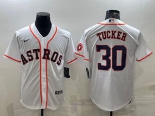 Houston Astros #30 Kyle Tucker White 3