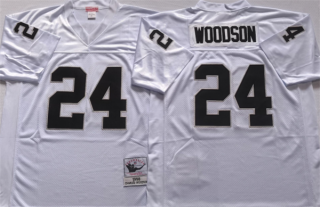 Las Vegas Raiders #24 Charles Woodson White Limited Stitched Jersey