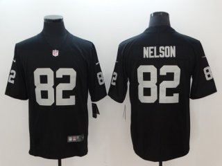 Las Vegas Raiders #82 nelson black vapor jersey