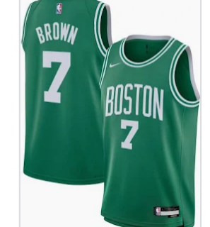 Celtics #7Brown green Youth jersey