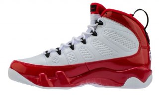 Jordan 9 white red men shoes