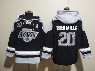Los Angeles Kings #20 Luc Robitaille Black Ageless Must-Have Lace-Up Pullover