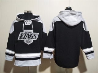 Los Angeles Kings Blank Black Ageless Must-Have Lace-Up Pullover Hoodie
