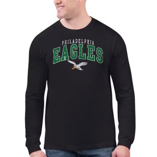 Philadelphia Eagles Black Long Sleeve Sleeve T-Shirt