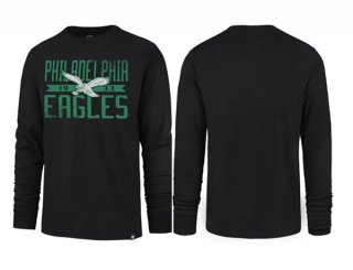 Philadelphia Eagles Black Long Sleeve T-Shirt 3