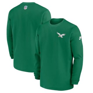 Philadelphia Eagles Green Alternate Logo Long Sleeve T-Shirt