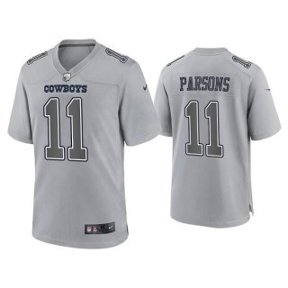 Dallas Cowboys #11 Micah Parsons Gray Atmosphere Fashion Stitched Game Jersey
