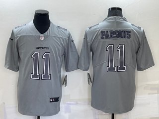 Dallas Cowboys #11 Micah Parsons Grey Atmosphere Fashion Stitched Jersey