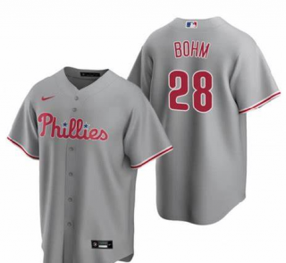Philadelphia Phillies #28 Bohm gray jersey
