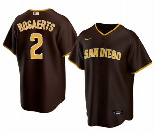 Men's San Diego Padres #2 Xander Bogaerts Brown Cool Base Stitched Baseball Jersey