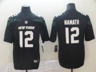 Jets-12-Joe-Namath-Black vapor limited jersey