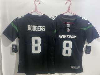 women New York Jets #8 Aaron Rodgers black Vapor Untouchable Limited Stitched