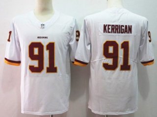 Washington Redskins #91 Ryan Kerrigan White Vapor Untouchable Limited Jersey