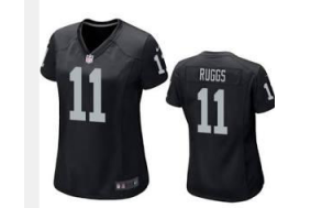 Oakland Raiders #11 Ruggs III black women jersey