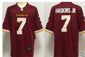 Redskins-7-Dwayne-Haskins-Jr red jersey