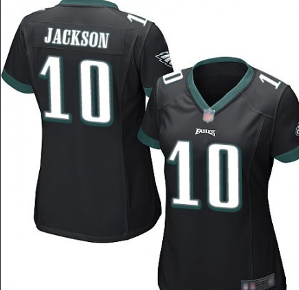 Eagles-10-DeSean-Jackson-Black women jersey
