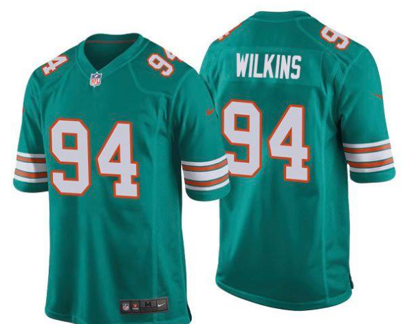 Miami Dolphins #94 green jersey