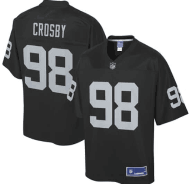 Oakland Raiders#98 Crosby black jersey