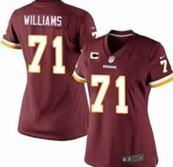 Washington Redskins#71 Williams women jersey