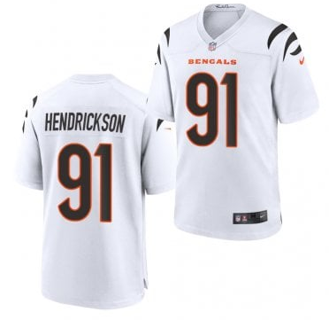 Cincinnati Bengals #91Hendrickson white limited jersey