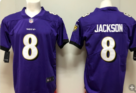 Ravens-8-Lamar-Jackson purple Vapor-Untouchable-Player-Limited-Jersey