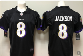 Ravens-8-Lamar-Jackson black Vapor-Untouchable-Player-Limited-Jersey
