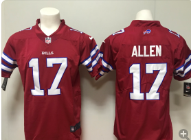 Bills-17-Josh-Allen-red -Vapor-Untouchable-Limited-Jersey