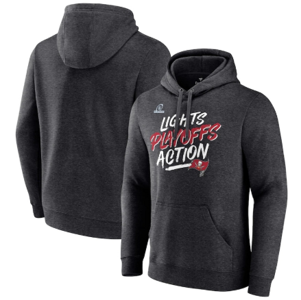 Tampa Bay Buccaneers Fanatics Branded 2021 NFL Playoffs Bound Lights Action Pullover Hoodie