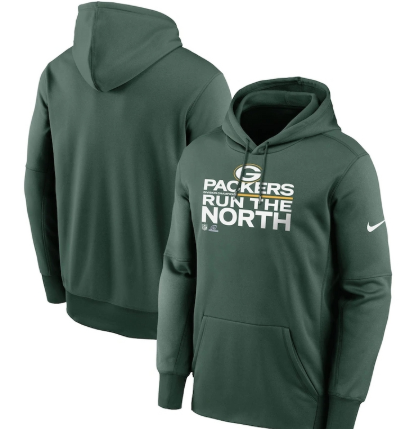 Green Bay Packers Nike 2021 NFC North Division Champions Trophy Collection Pullover Hoodie