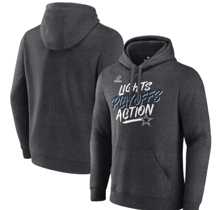 Dallas Cowboys Fanatics Branded 2021 NFL Playoffs Bound Lights Action Pullover Hoodie