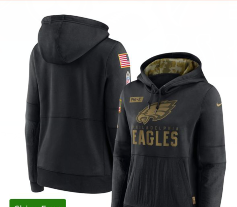 Philadelphia Eagles 2020 NFL salute to service hoodies