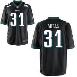 eagles #31 Mills black youth jersey