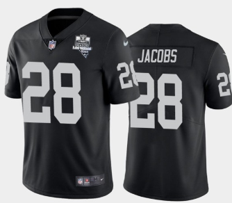 Nike -Raiders 28 Josh Jacobs Black 2020 Inaugural Season Vapor Untouchable Limited Jersey