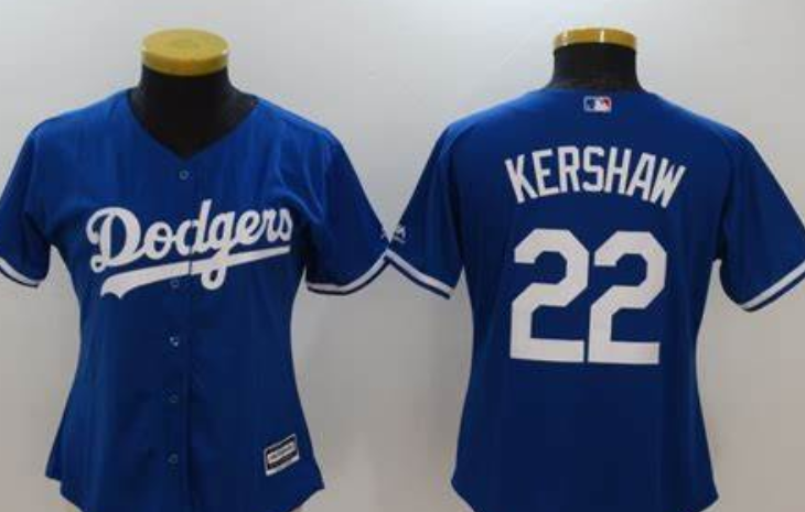 Los Angeles Dodgers #22 women jersey