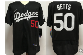 Dodgers-50-Mookie-Betts black jersey