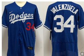 Dodgers-34-Fernando-Valenzuela blue jersey