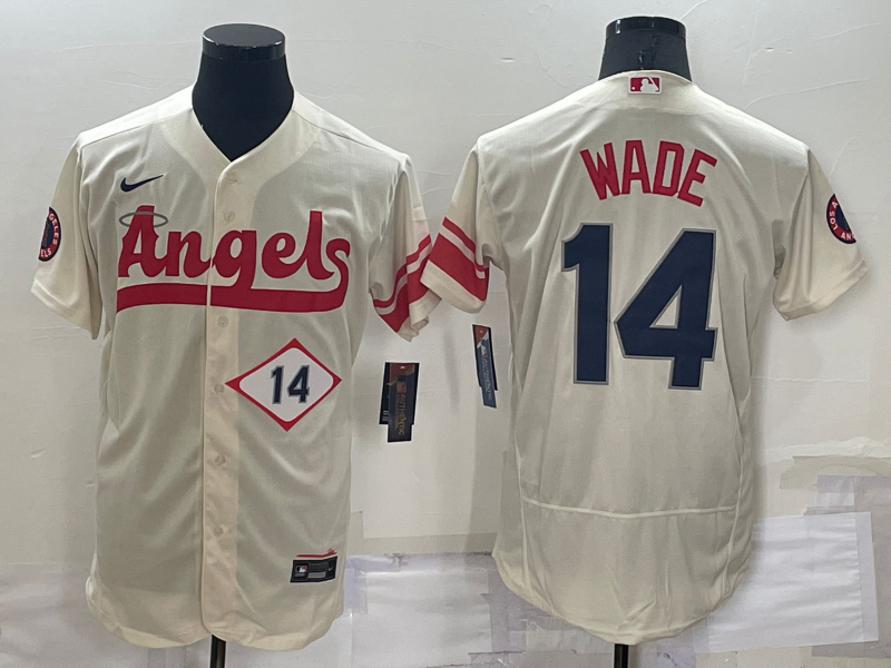Men's Los Angeles Angels #14 Tyler Wade 2022 Cream City Connect Flex Base Stitched