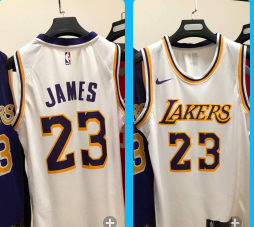 Lakers-23-Lebron-James white throwback heat applied jersey