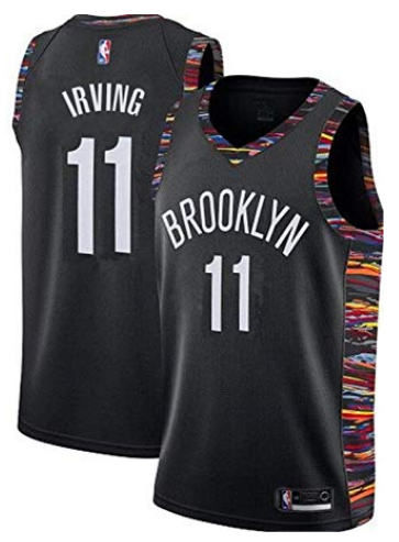 Men's Brooklyn Nets #11 Kyrie Irving Black Stitched NBA Jersey