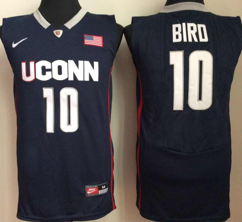 UConn-Huskies-10-Sue-Bird-Navy-College-Basketball-Jersey