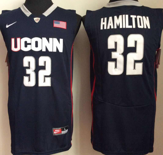 UConn-Huskies-32-Richard-Hamilton-Navy-College-Basketball-Jersey