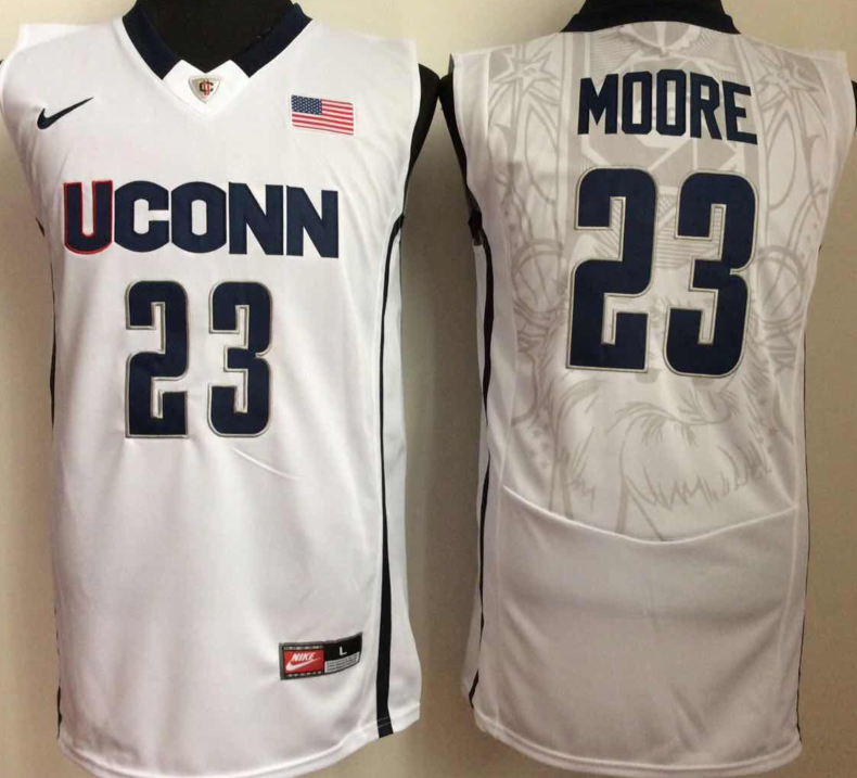 Uconn-Huskies-23-Maya-Moore-White-College-Basketball-Jersey